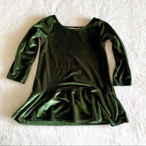 Velvet Drop Waist Dress - 3T